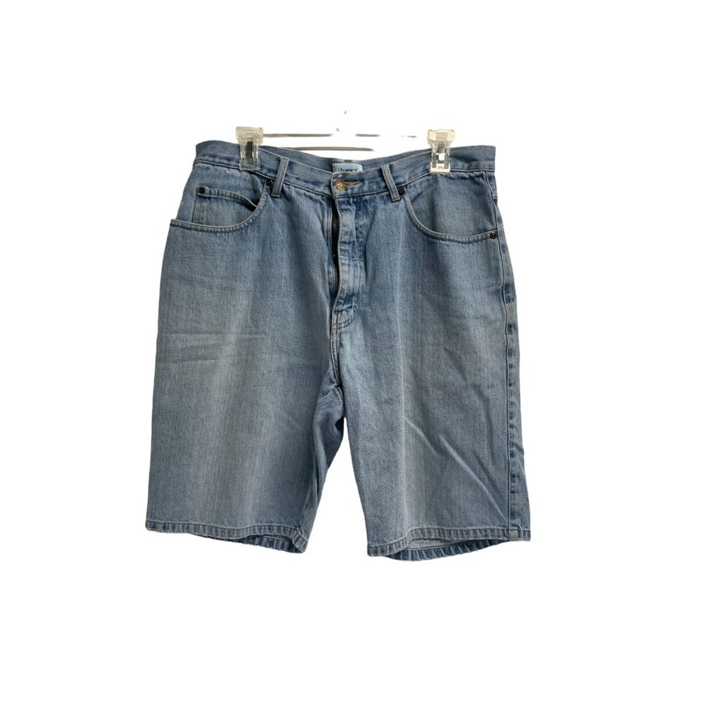 Trend Basic Mens 34 Light Wash Vintage Denim Shorts